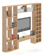 Hintergrund Holz TV-Möbel 3D-Modell