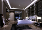 Nach ultra moderne Schlafzimmer 3D-Modell