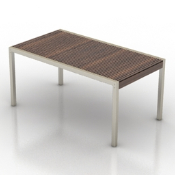 einfachen Holztisch Modell