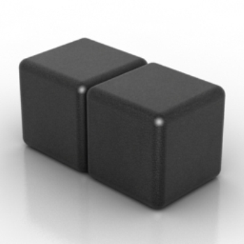schwarze Stuhlmodell