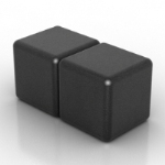 schwarze Stuhlmodell