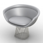 Silber Sessel Modell