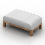 Weiße Sitzmodell