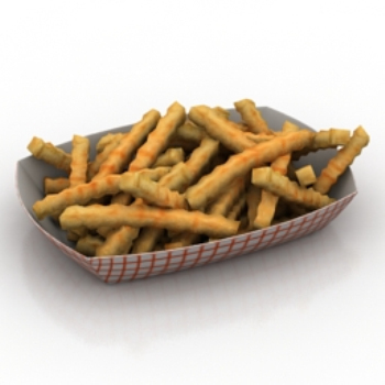 köstliche Pommes-Modell