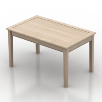 Einfache Holztisch Modell