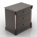 Graue und schwarze Waschbeckenunterschrank Modell