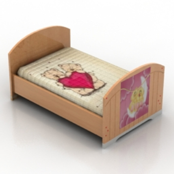 niedlichen rosa Kinderbett Modell