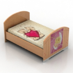 niedlichen rosa Kinderbett Modell