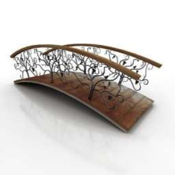 3D-Modell des europäischen Blumenbrcke