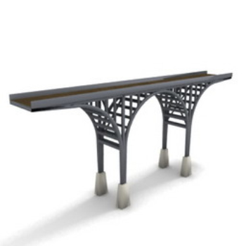 Roman ist 3D-Modell-Brcke
