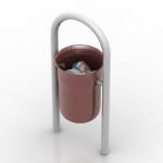 braune Papierkorb 3D-Modelle