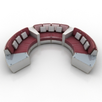 Ring-Multiplayer-Sofa 3D-Modell