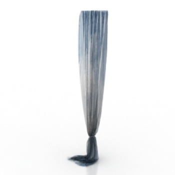 blau Boden Vorhänge 3D-Modelle