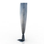 blau Boden Vorhänge 3D-Modelle