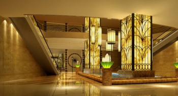 wunderschöne Lobby 3D-Modelle