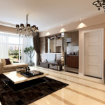 modernen Mode einfachen Wohnzimmer 3D-Modell-Design