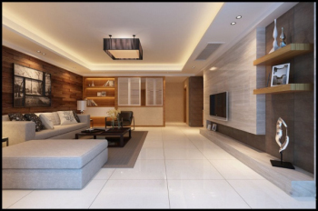 einfache Wohnzimmer 3D-Modell-Design