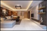 einfache Wohnzimmer 3D-Modell-Design