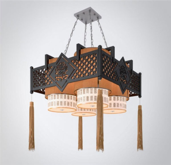 Ecken klassischen chinesischen Stil Kronleuchter 3D-Modell