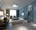 moderne Wohnzimmer 3D-Modell frisches