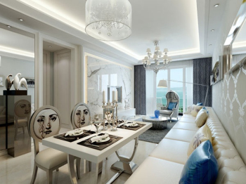 weißen modernen Wohnzimmer 3D-Modell des kreativen