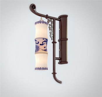 antikes porzellan wand lampe 3d - modelle
