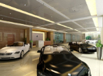 Die 4S-Shop Auto-Ausstellungshalle Innen-Modell Renderings