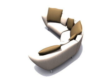 Einfache und bequeme Sofas 3D-Modelle