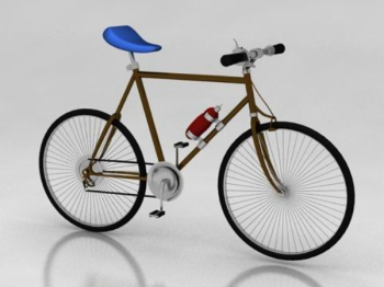 3d - modell ohne rckbank einheitlichen fahrrad
