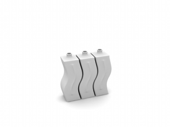 3D-Modell der Wellenform kreative Vase
