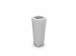 Quadratische weiße Vase 3D-Modell