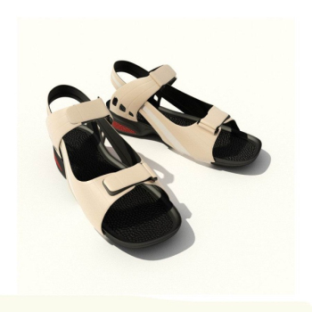 Flachboden-Sandalen 3D-Modell

