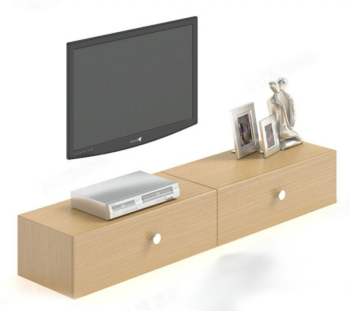 holz tv kabinett 3d - modell
