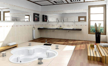 3D-Modell des großen Badezimmer