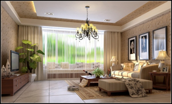 Warmes Zuhause Wohnzimmer 3D-Modell