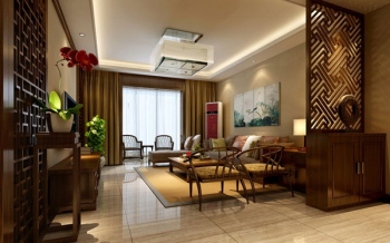 Vintage chinesische Stil Wohnzimmer 3D-Modelle