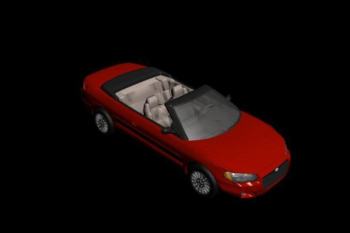 Red Sportwagen 3D-Modell