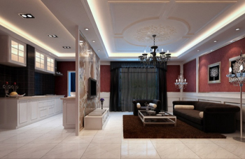 Elegantes Wohnzimmer 3D-Modell