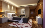 Holzstil moderne Schlafzimmer 3D-Modell