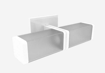 Moderne grau einfache 3D-Modell der Wandleuchte