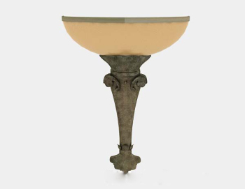Retro gelbe Wandlampe 3d-Modell