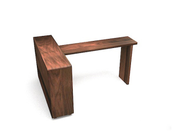 Hölzerne Stabtabelle 3d Baumuster