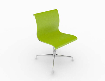 Moderne einfache grne Freizeitstuhl 3d-Modell