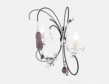 zu hause personalisierte crystal wand lampe 3d - modell