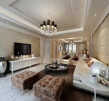Continental exquisite Wohnzimmer 3D-Modell