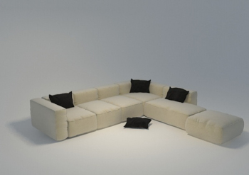Menschen Sofa 3D-Modell