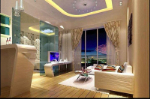 Moderne, stilvolle Wohnung Wohnzimmer 3D-Modell