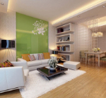Kleine frische gemtliches Wohnzimmer 3D-Modell