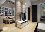 Atmosphärische kleine Wohnung Interior Design