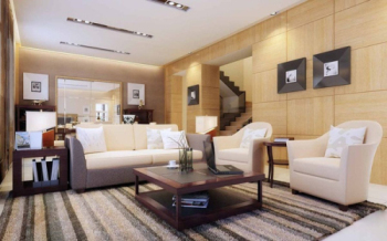 Einfache und stilvolle 3D-Modell zu Hause Wohnzimmer